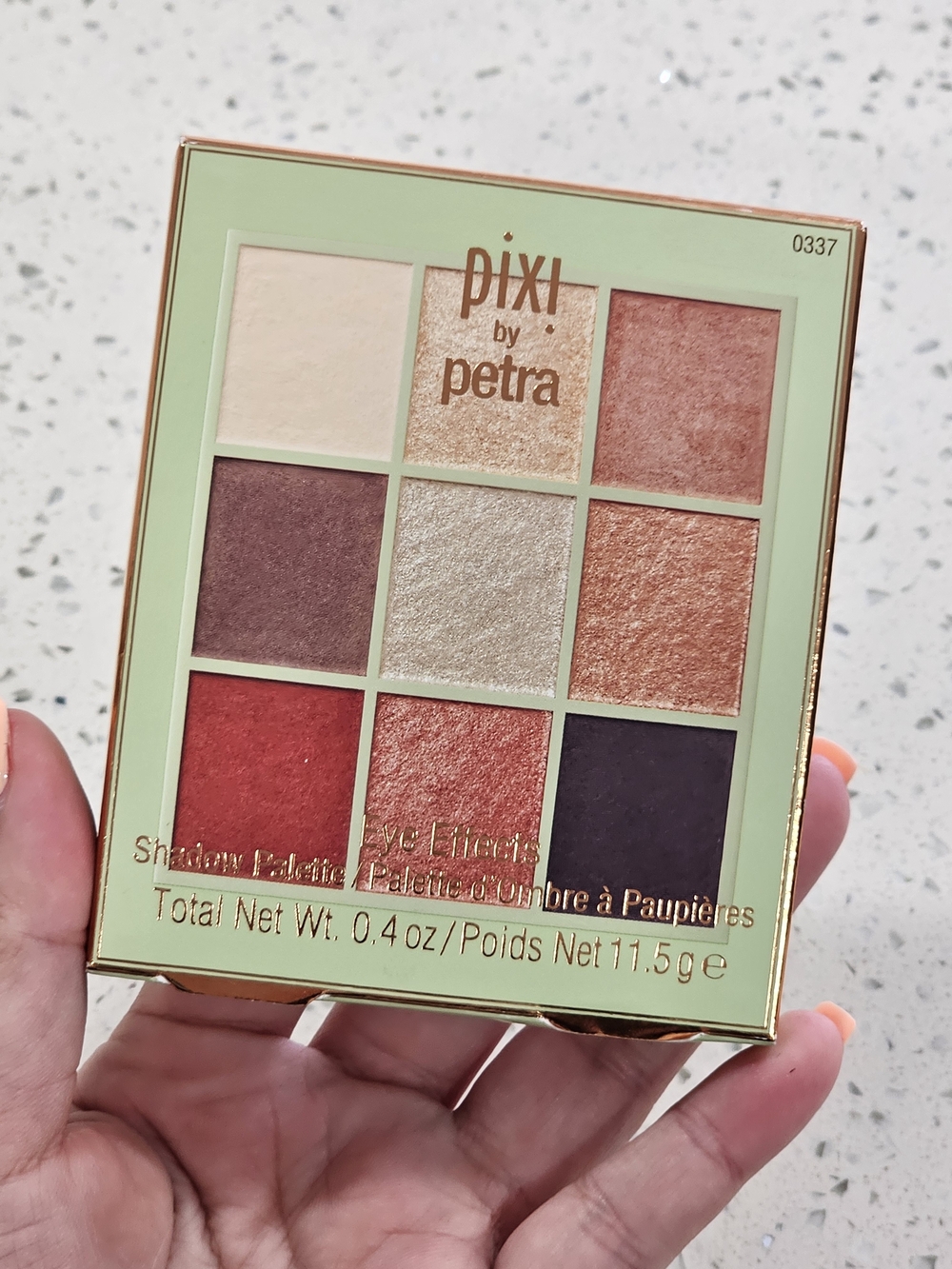Pixi by Petra Warm Toned Eyeshadow Palette – Peach, Coral & Gold Shades